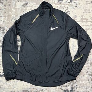 Nike Racing Women Windbreaker Jacket Lightweight Reflective Running Jacket Sz M